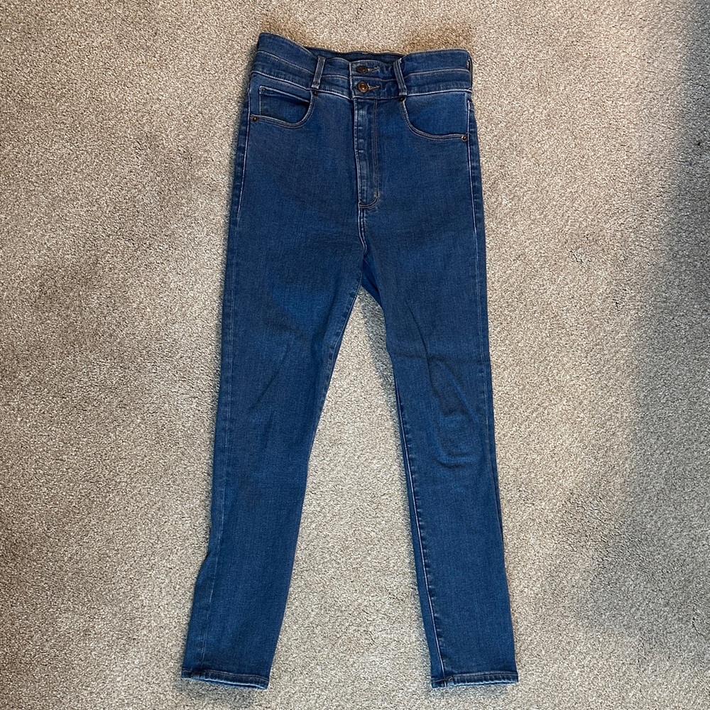 Abercrombie Ultra High Rise Stretch Skinny Jeans SHORT